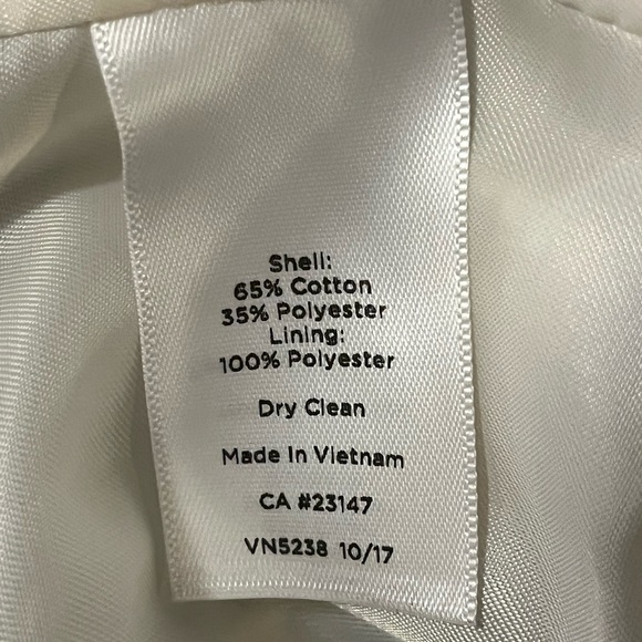 Talbots Stripe Tweed Fringe Jacket Career Blazer Nautical, size 10 - Picture 9 of 9